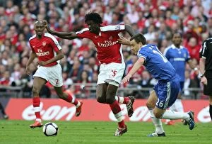Adebayor Emmanuel Collection: Emmanuel Adebayor (Arsenal) John Terry (Chelsea)