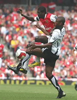 Emmanuel Adebayor (Arsenal) Philippe Christanval (Fulham)