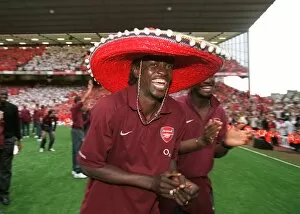 Images Dated 11th May 2006: Emmanuel Adebayor (Arsenal) during the players parade