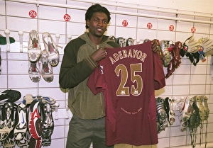 Emmanuel Adebayor at Arsenal Training Ground, London Colney, 2006