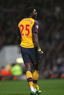Images Dated 26th October 2008: Emmanuel Adebayor celebrates scoring the 2nd Arsenal goal