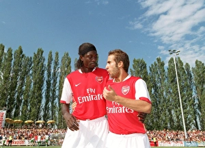 Emmanuel Adebayor and Mathieu Flamini (Arsenal)