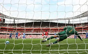 Emmanuel Adebayor Scores First Arsenal Goal from Penalty Spot: Arsenal 3-1 Portsmouth, Barclays Premier League, September 2, 2007
