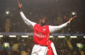 Emmanuel Eboue in Action: Chelsea vs. Arsenal, FA Premiership, Stamford Bridge (10/12/06)