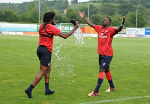 Emmanuel Eboue and Alex Song (Arsenal). Arsenal Training Camp, Bad Waltersdorf Emmanuel Eboue and Alex Song (Arsenal). Arsenal Training Camp, Bad Waltersdorf