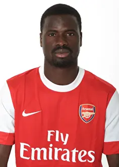 Previous Season Players Prints: Emmanuel Eboue (Arsenal). Arsenal 1st Team Photocall and Membersday. Emirates Stadium