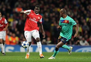 Emmanuel Eboue (Arsenal) Eric Abidal (Barcelona). Arsenal 2: 1 Barcelona