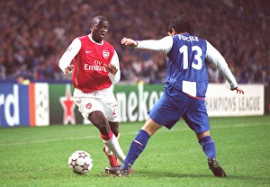 Porto v Arsenal 2006-07 Collection: Emmanuel Eboue (Arsenal) Fucile (Porto)