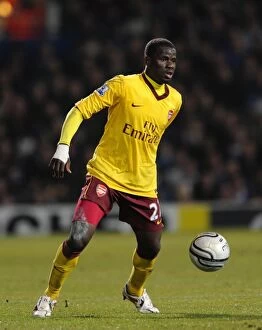 Emmanuel Eboue (Arsenal). Ipswich Town 1: 0 Arsenal. Carling Cup Semi Final 1st Leg