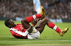 Images Dated 2nd December 2009: Emmanuel Eboue (Arsenal). Manchester City 3: 0 Arsenal. Carlin Cup 5th Round
