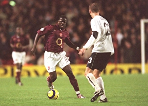 Arsenal v Sparta Prague (2005-6) Collection: Emmanuel Eboue (Arsenal) Michal Kadlec (Sparta). Arsenal 3: 0 Sparta Prague