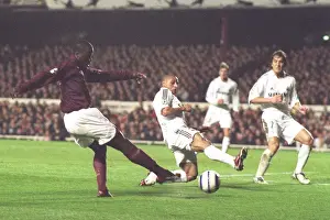 Emmanuel Eboue (Arsenal) Roberto Carlos and Michel Salgado (Real Madrid)