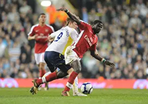 Tottenham Hotspur V Arsenal 2009-10 Prints: Emmanuel Eboue (Arsenal) Roman Pavlyuchenko (Tottenham). Tottenham Hotspur 2: 1 Arsenal