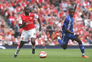 Arsenal V Chelsea 2006-07 Prints: Emmanuel Eboue (Arsenal) Salomon Kalou (Chelsea)