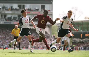 Emmanuel Eboue (Arsenal) Young-Pyo Lee and Michael Carrick (Tottenham)