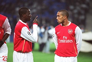 Porto v Arsenal 2006-07 Collection: Emmanuel Eboue and Gael Clichy (Arsenal)