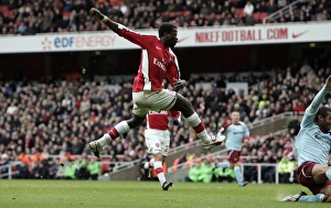 Arsenal V Burnley FA Cup 2008-9 Prints: Emmanuel Eboue scores Arsenals 3rd goal