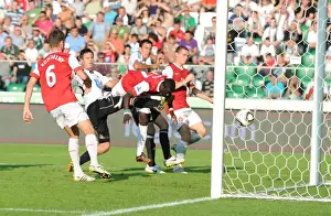 Legia Warsaw V Arsenal 2010-11 Prints: Emmanuel Eboue Scores the Second Goal: Arsenal's Comeback against Legia Warsaw