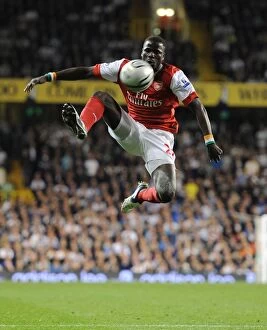Images Dated 21st September 2010: Emmanuel Eboue's Heroics: Arsenal's 4-1 Carling Cup Triumph over Tottenham (AET)