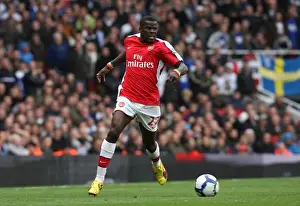 Arsenal V Birmingham City 2009-10 Prints: Emmanuel Eboue's Triumph: Arsenal's 3-1 Victory Over Birmingham City