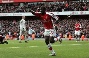 Arsenal V Burnley FA Cup 2008-9 Prints: Emmanuel Eboue's Triumph: Arsenal's Thrilling FA Cup Goal vs Burnley (3-0)