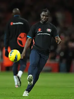 Arsenal V Fulham 2011-12 Prints: Emmanuel Frimpong of Arsenal before the Barclays Premier League match between Arsenal