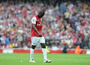 Emmanuel Frimpong (Arsenal) walks off following his Red Card. Arsenal 0: 2 Liverpool