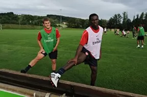 Images Dated 26th July 2010: Emmanuel Frimpong and Jack Wilshere (Arsenal). Arsenal Training Camp, Bad Waltersdorf