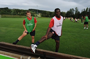 Pre Season 2010-11 Prints: Emmanuel Frimpong and Jack Wilshere (Arsenal). Arsenal Training Camp, Bad Waltersdorf