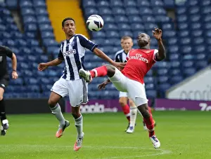 West Bromwich Albion U21 V Arsenal U21 2012-13 Prints: Emmanuel Frimpong vs Mani O'Sullivan: Clash in the Barclays Under-21 League
