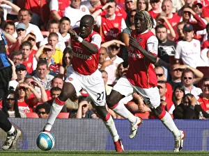Arsenal V Inter Milan 2007-08 Prints: Emmauel Eboue and Bacary Sagna (Arsenal)