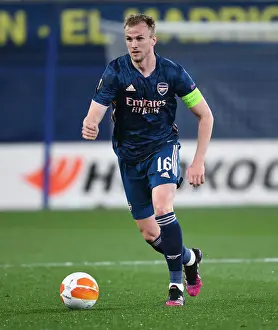 Villarreal V Arsenal 2020-21 Prints: Empty Europa League Semi-Final: Rob Holding of Arsenal Faces Villarreal in Spain
