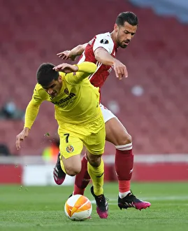 Arsenal V Villarreal 2020-21 Prints: Europa League Semi-Final Showdown: Mari vs. Moreno in Empty Emirates Stadium