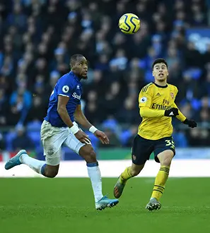 Everton V Arsenal 2019-20 Prints: Everton vs Arsenal: Martinelli vs Sidibe Battle in Premier League Clash