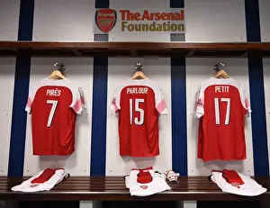 Real Madrid Legends V Arsenal Legends 2018-19 Prints: Exclusive: A Glimpse into Arsenal FC's Changing Room before the Real Madrid Legends Match (2018-19)