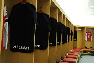 Arsenal V Reading 2012-13 Prints: Exclusive Look: Arsenal Home Changing Room Before a Premier League Match
