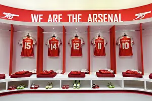 Arsenal V AS Monaco 2023-24 Prints: Exclusive: A Peek into Arsenal FC's Dressing Room Before the 2023-24 Emirates Cup Match against AS Monaco