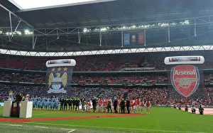 Arsenal V Manchester City - FA Community Shield 2014/15 Prints: FA Community Shield 2014/15: Arsenal vs. Manchester City - The Titanic Clash at Wembley