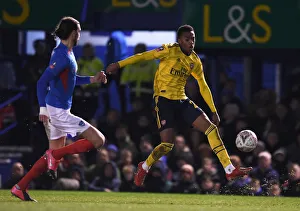 Portsmouth V Arsenal FA Cup 5th Rd 2020 Prints: FA Cup Fifth Round: Portsmouth vs. Arsenal - Joe Willock in Action