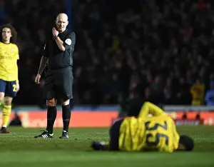 Portsmouth V Arsenal FA Cup 5th Rd 2020 Prints: FA Cup Fifth Round: Referee Mike Dean Presides Over Portsmouth vs. Arsenal at Fratton Park