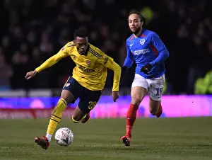 Portsmouth V Arsenal FA Cup 5th Rd 2020 Prints: FA Cup Fifth Round Showdown: Joe Willock vs Reeco Hackett-Fairchild - Portsmouth vs Arsenal
