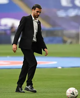 Empty FA Cup Final: Dani Ceballos of Arsenal at Wembley Stadium (2020)
