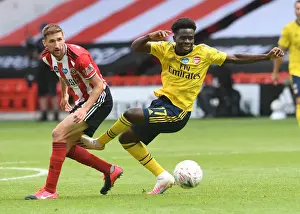 FA Cup Quarterfinal: Bukayo Saka Fouls by Chris Basham - Sheffield United vs. Arsenal