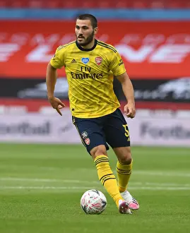 FA Cup Quarterfinal: Sead Kolasinac of Arsenal in Action against Sheffield United
