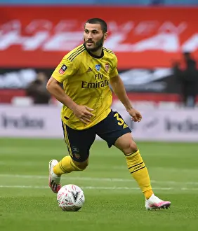 FA Cup Quarterfinal: Sead Kolasinac of Arsenal Faces Off Against Sheffield United