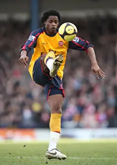 Cardiff City V Arsenal FA Cup Prints: The FA Cup Showdown: Alex Song and Arsenal's Scoreless Battle at Ninian Park (0:0) against Cardiff City