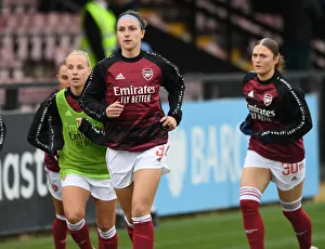 Arsenal Women V Tottenham Hotspur Women - FA Cup 2020-21 Prints: FA Cup Showdown: Arsenal Women vs. Tottenham Hotspur Women at Meadow Park