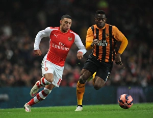 Arsenal V Hull City 2014-15 - FA Cup Prints: FA Cup Showdown: Oxlade-Chamberlain vs. Figueroa
