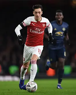 Arsenal V Manchester United FA Cup 2018-19 Prints: FA Cup Showdown: Ozil Ignites Arsenal's Battle Against Manchester United