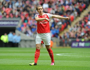 Arsenal Ladies V Chelsea Ladies - FA Cup Final 2016 Prints: FA Women's Cup Final: Arsenal's Josephine Henning Fights for Victory Against Chelsea Ladies